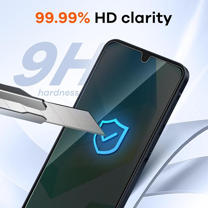 3+3 Pack for Samsung Galaxy A26 5G Privacy Screen Protector & Phone Camera Lens - Image 5