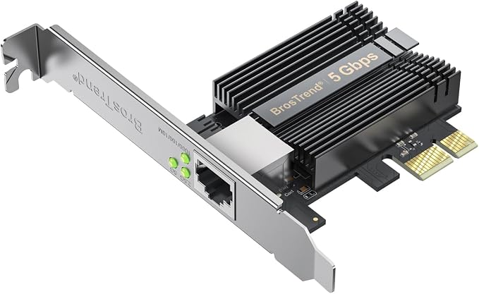 BrosTrend 5Gb PCIe Network Card, PCIe Ethernet Card by BrosTrend