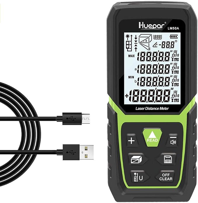Huepar Laser Distance Measure 165Ft by Huepar