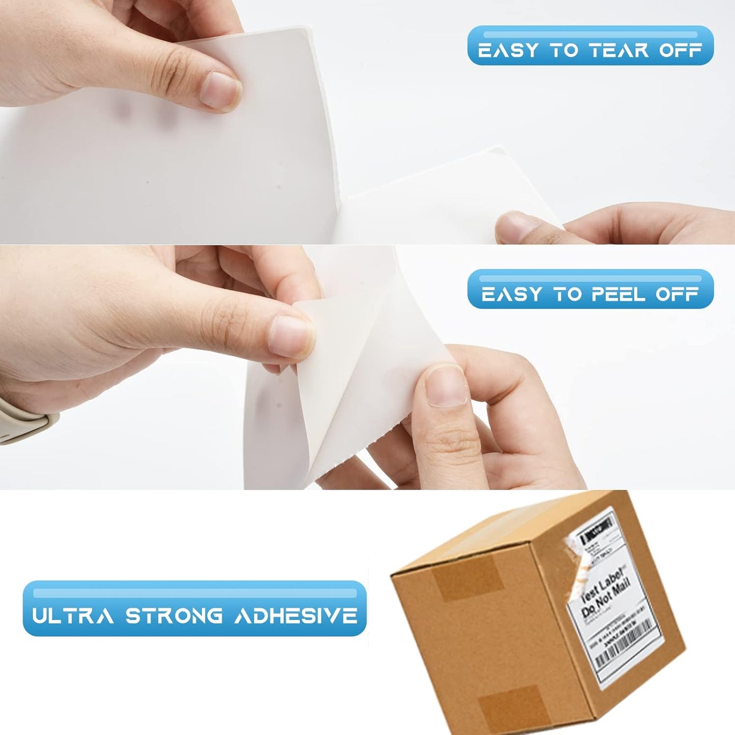 MFLABEL® 4x6 Direct Thermal Shipping Labels - 40 Rolls of 250 Labels, Compatible with Zebra ZP450 ZP500 ZP505 ZP2844, Thermal Printer Labels for USPS, UPS, FedEx, Amazon, Ebay, Shopify