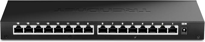TRENDnet 16-Port Unmanaged 2.5G Desktop Network Ethernet Switch, 16 x 2.5Gb by TRENDnet