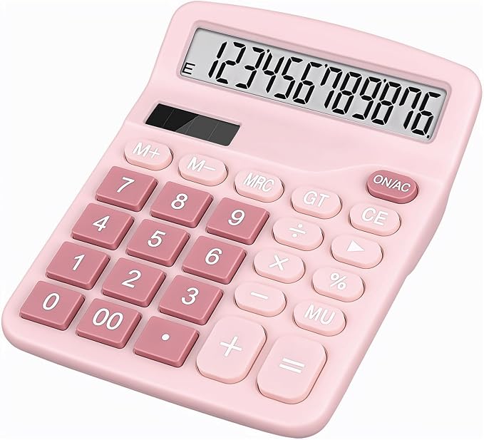 Cute Pink Desktop Calculator by DANRONG