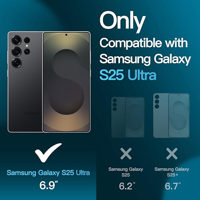 JETech Screen Protector for Samsung Galaxy S25 Ultra 5G - Image 3