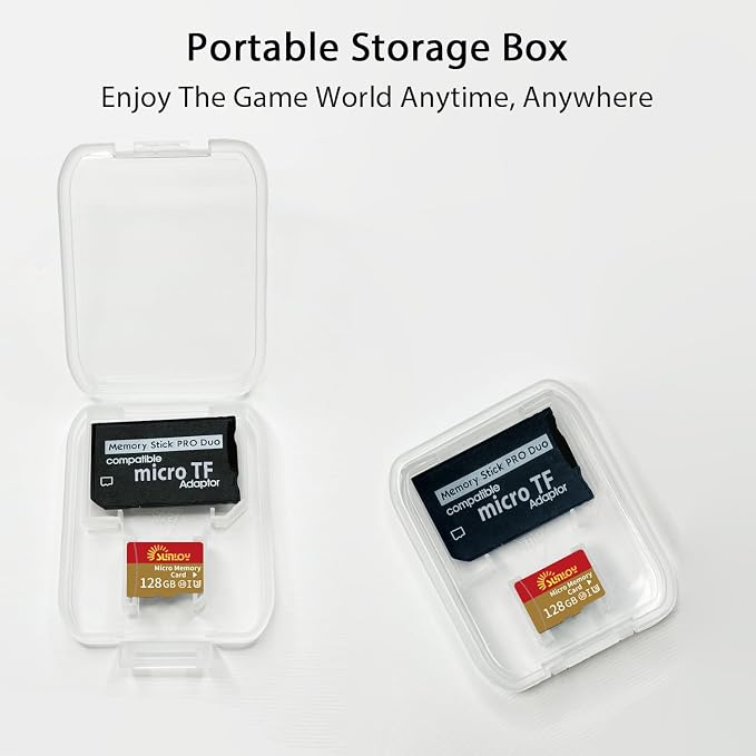 PSP Memory Stick Adapter with 128GB Micro SD Card, Micro SD/SDHC/SDXC to Memory - Image 8