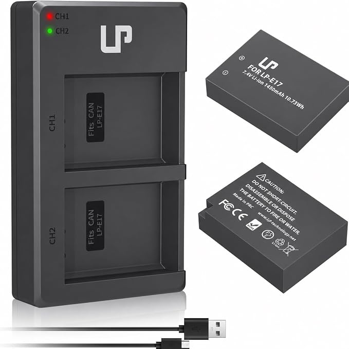 LP LP-E17 Battery Charger Pack, Compatible by LP