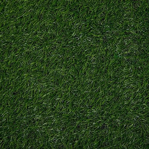 Fasmov Green Artificial Grass Rug Grass Carpet Rug 3.2' x 6.5', Realistic Fake - Image 3