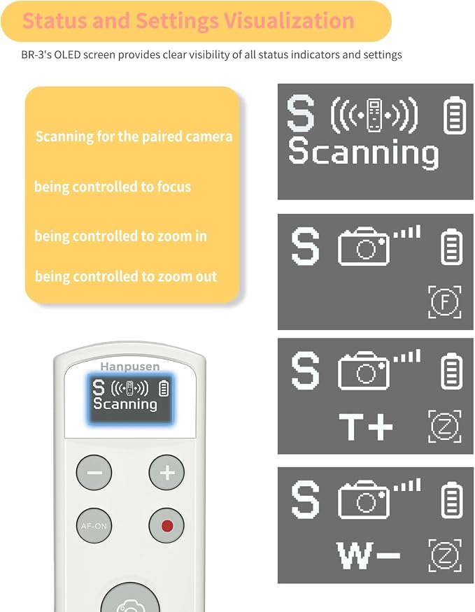 Hanpusen Rechargeable Camera Remote Control - Image 6