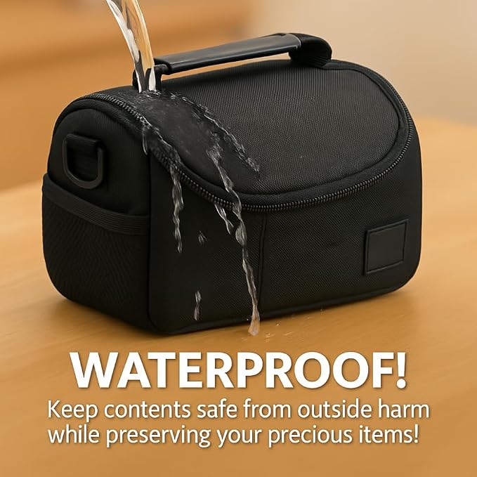 eCostConnection Medium Camera Bag Case – Soft Padded Camera Equipment Bag - Image 5