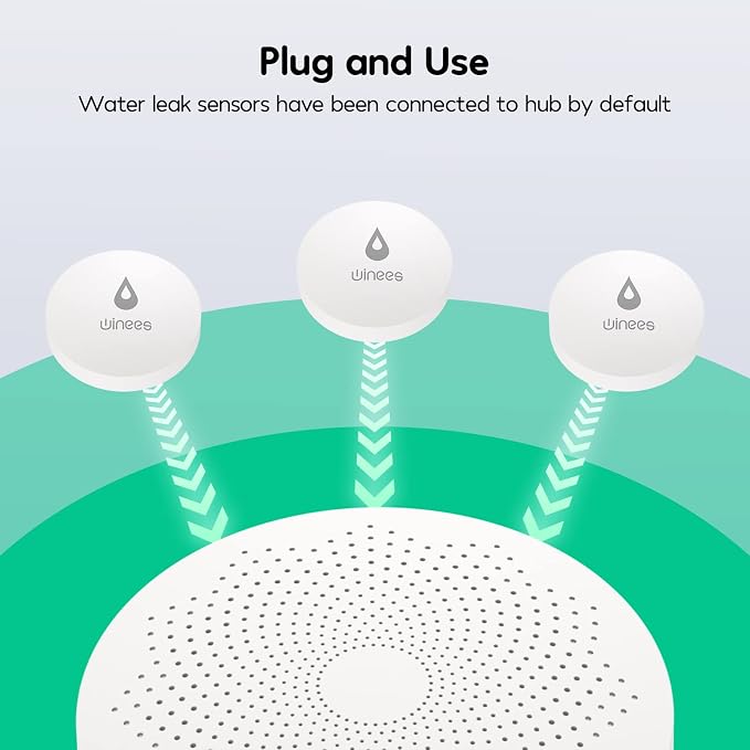 Winees WiFi Water Detector, 3 Pack Water Sensors - Image 5