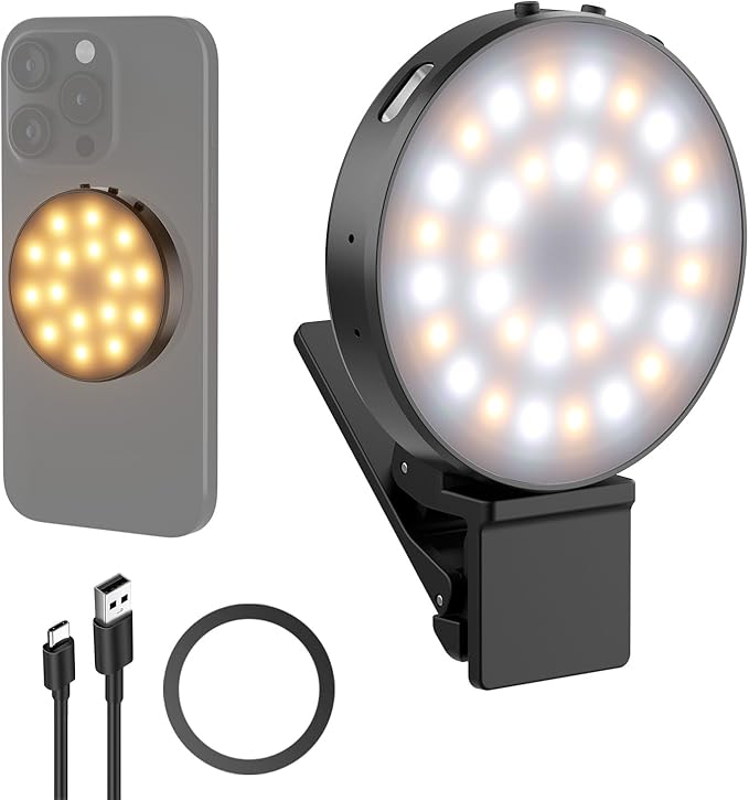 NEEWER Entry Level Version Magnetic Selfie Light Compatible by Neewer
