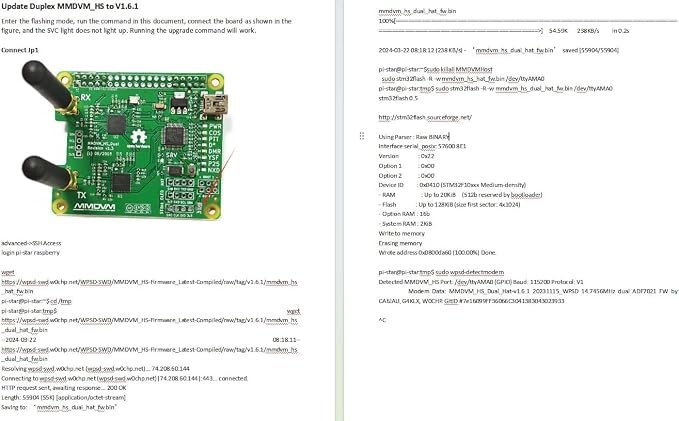 MMDVM Duplex Hotspot Module Dual Hat V1.5.2 Support P25 DMR YSF NXDN DMR Slot 1 - Image 7