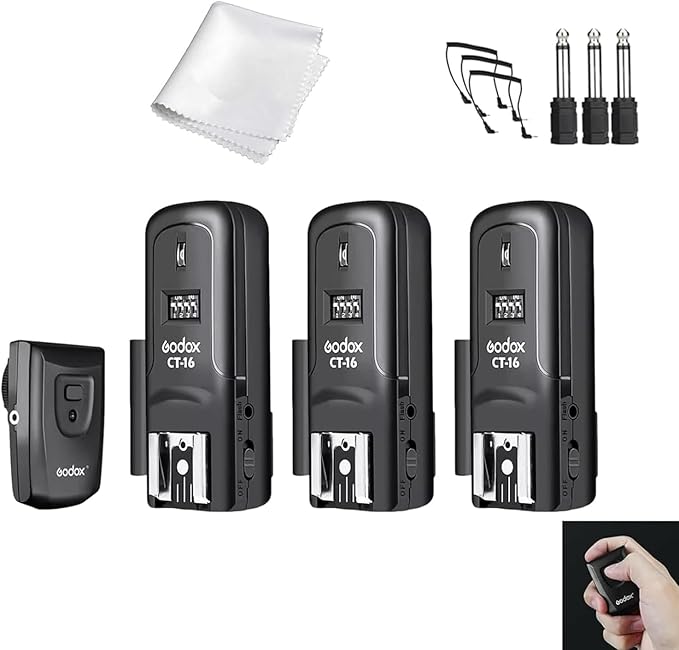 Godox CT-16 Wireless Radio Flash Trigger Receiver Kit, 16 Channel 433MHz by GODOX