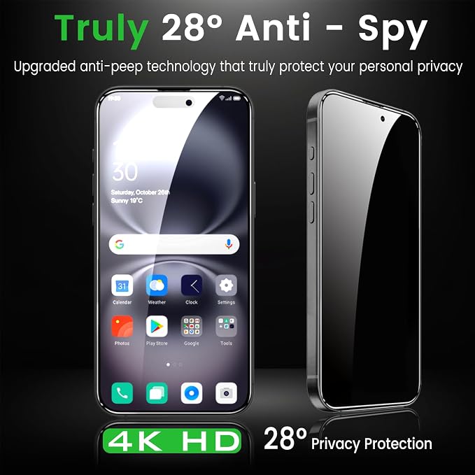 Romkasi 4 Pack Privacy Screen Protector - Image 3