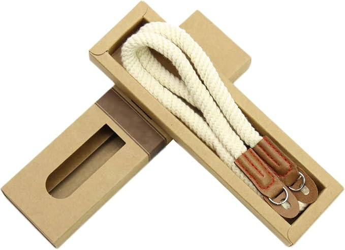 DOROM Vintage Handmade Cotton Leather Rope Camera Neck Strap - Image 3