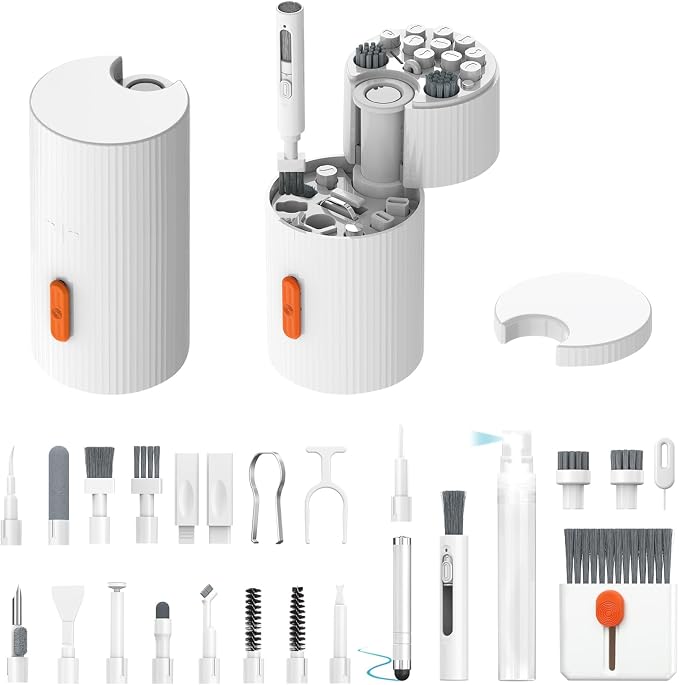Multifunctional Electronic Cleaning Kit, Keyboard Brush, Screen Spray Wiper by JiaTeums