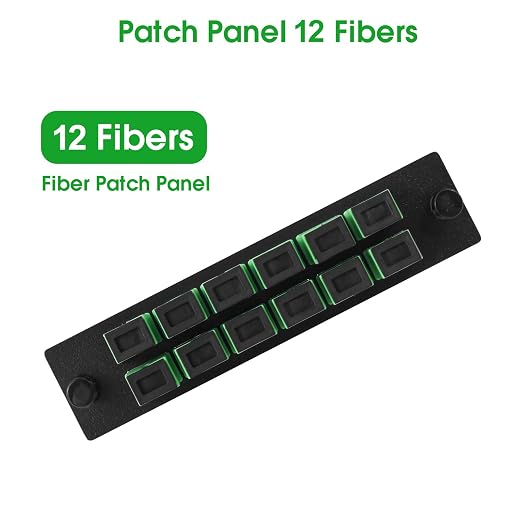 2-Pack 12 Simplex SCAPC Fiber Patch Panel - Image 3