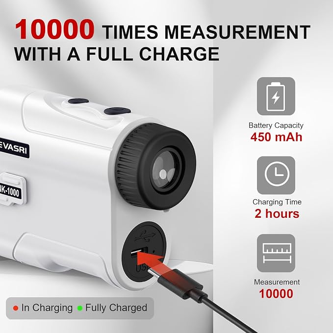 REVASRI Golf Rangefinder with Slope and Pin Lock Vibration, External Slope - Image 7