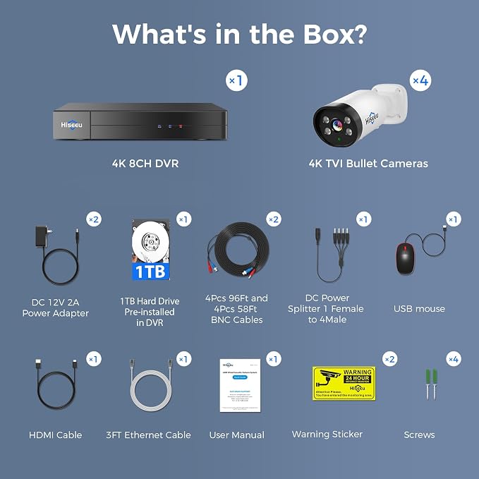 Hiseeu 4K Wired Security Camera System Outdoor - Image 9