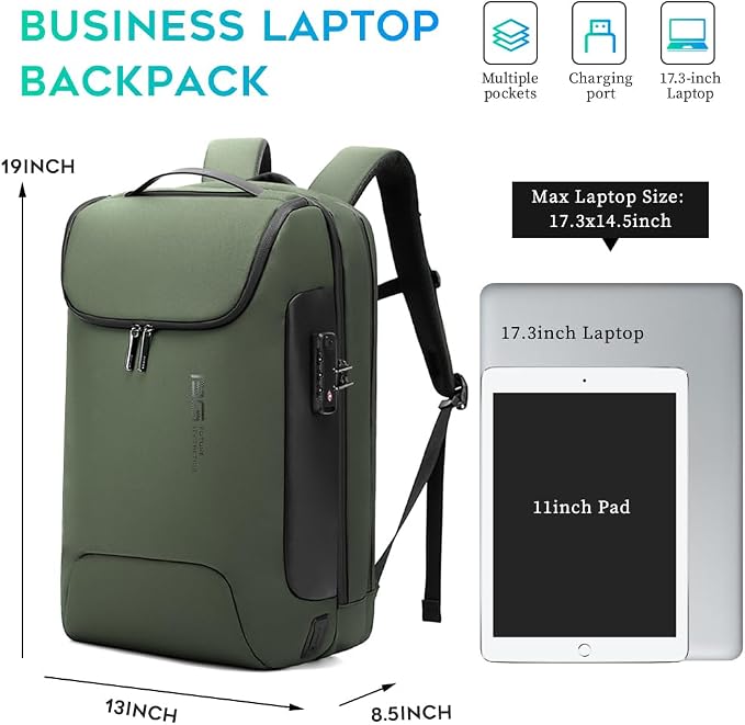 BANGE Anti-Theft Backpack, Tech Backpacks, 17 Inch Laptop Backpack - Image 5