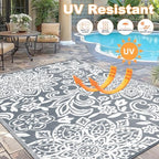 Findosom Waterproof Outdoor Rug 5' x 8' - Image 4