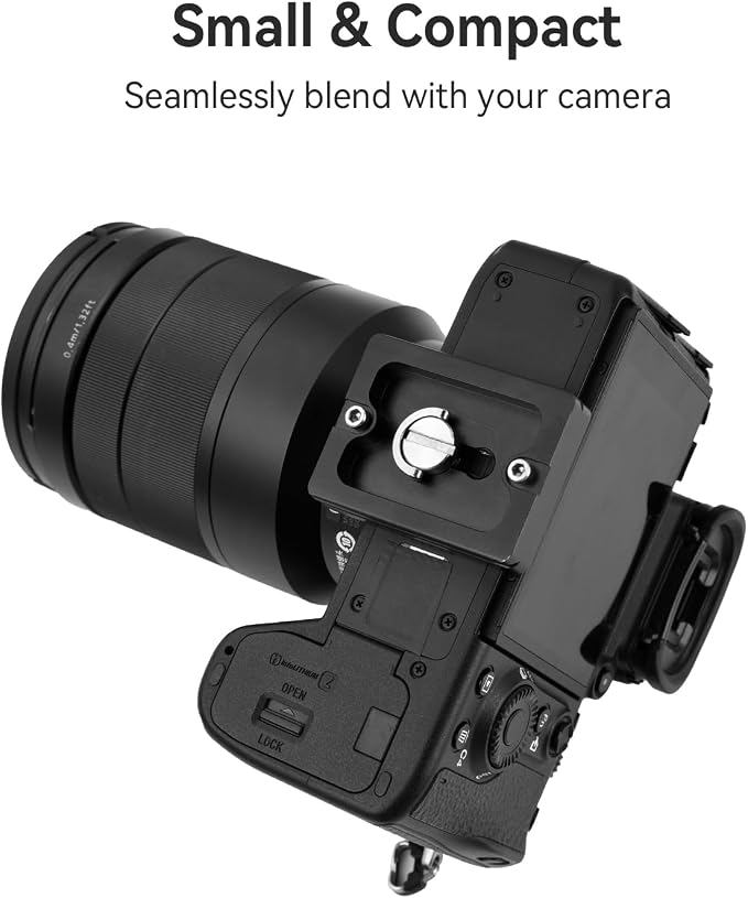 UTEBIT 50mm Arca Swiss Quick Release Plate, Aluminum QR Clamp Adapter Set - Image 4