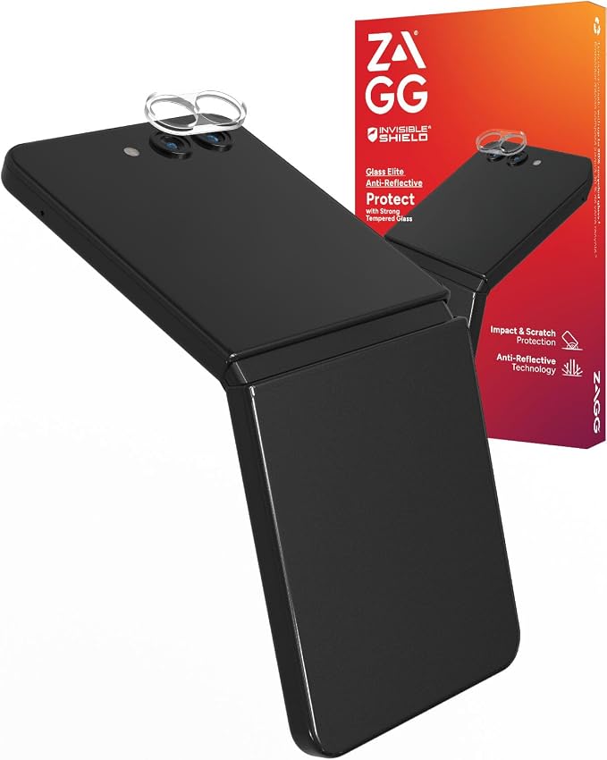 ZAGG Glass Elite Anti-Reflective Samsung Galaxy Z Flip6 Camera Lens Protector by ZAGG