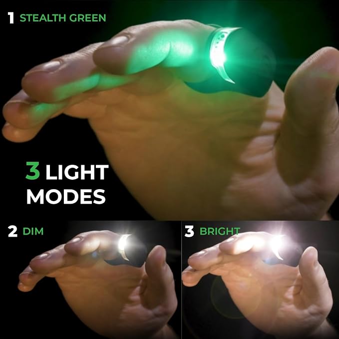 + Case, High Tech Wearable LED Flashlight, Faster and Easier Than a Headlamp - Image 3