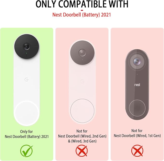 Silicone Case for Google Nest Hello Doorbell 2021 Cover - Image 2