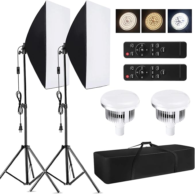 Andoer Studio Photography Light kit Softbox Lighting Set by Andoer