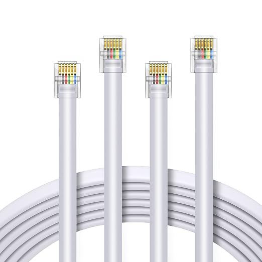 LanSenSu RJ12 Cable Phone Cord RJ12 6P6C Male to Male Straight Wired - Image 7