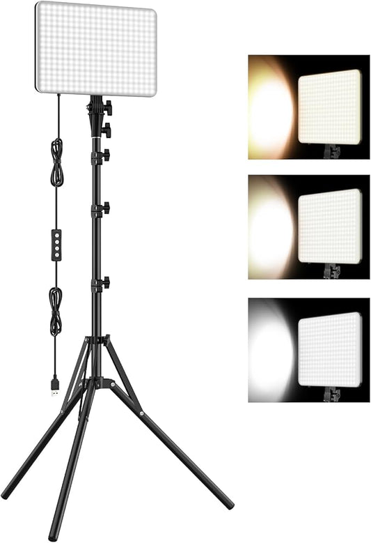 1-Pack LED Video Lighting Kit, Anautin 15W/1700Lux Photography Lighting by Anautin