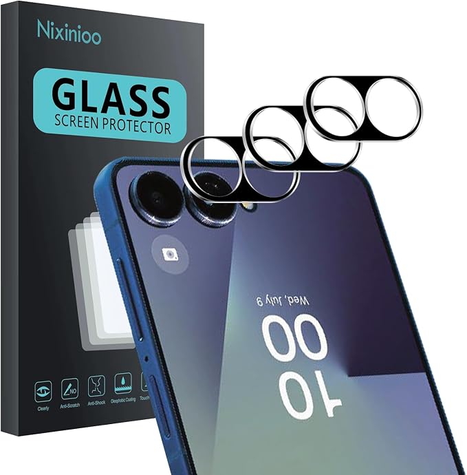 3 Pack Camera Lens Protector for Samsung Galaxy Z Flip 7, Tempered Glass by Unknown