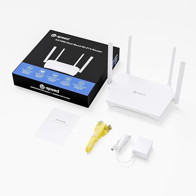 U-SPEED AX1500 WiFi 6 Router Dual Band Wireless Internet Router, Wireless Speed - Image 8
