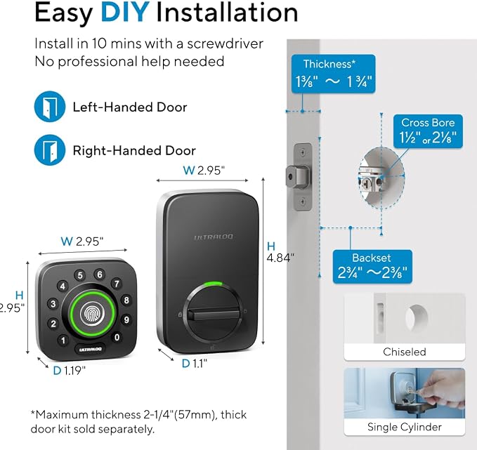 ULTRALOQ U-Bolt Pro WiFi Smart Lock - Image 9