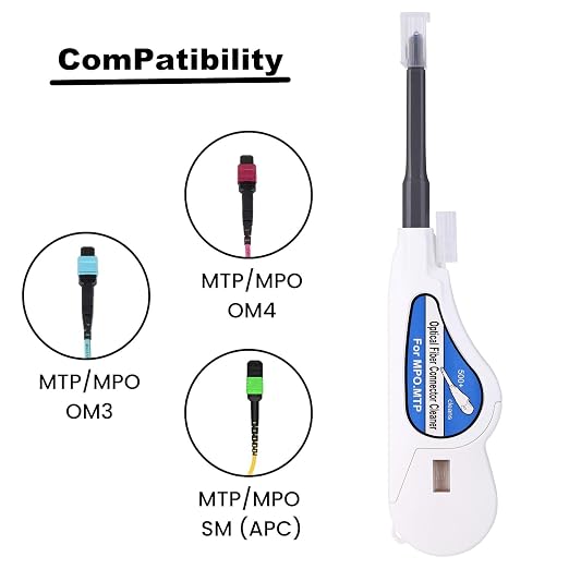 Fiber Optic Cleaner for MTP/MPO Connector, Over 500 Times Cleans, Fiber Endface - Image 3