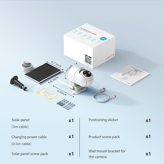 ELYSOO Solar Camera Outdoor Wireless, 2K Color Night Vision, Security Cameras - Image 6