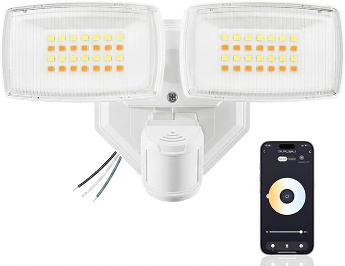 Onforu 32W 3200LM Smart Outdoor Security Light, WiFi Motion Sensor Flood Light by Onforu