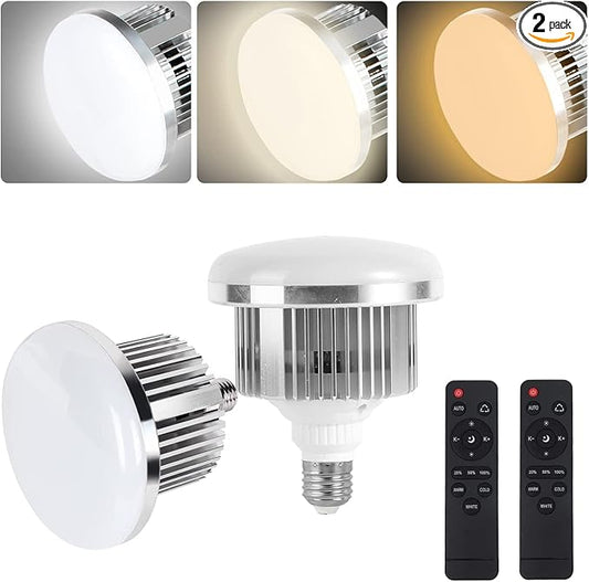 Skytex 2Pack 85W Photography Light Bulb 2700-6400K Colour Temperatures Dimmable by skytex