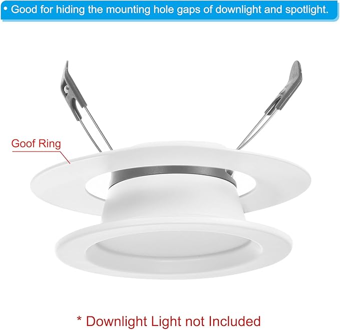 PATIKIL 4.1" ID 5.9" OD Light Trim Ring - Image 3