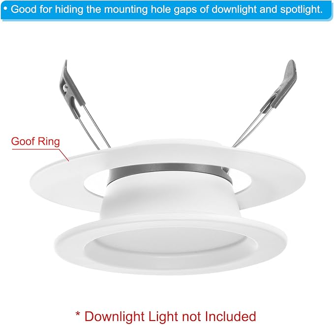 PATIKIL 3.6" ID 4.9" OD Light Trim Ring - Image 3