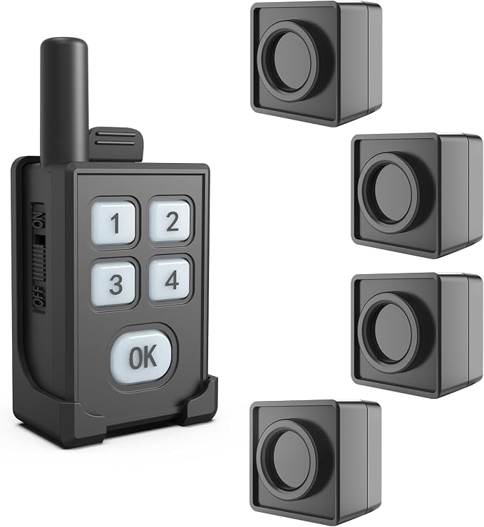 HTZSAFE Portable Outdoor Perimeter Alarm System- 1/4 Mile Waterproof Wireless by HTZSAFE