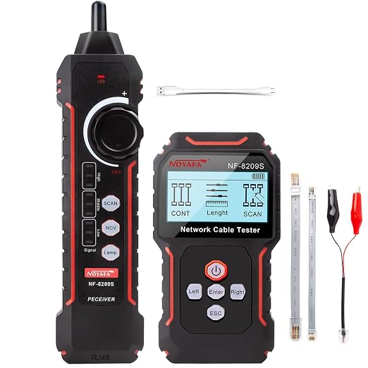 NOYAFA NF‑8209S Network Cable Tester – Upgrade Ethernet Cable Tester by NOYAFA