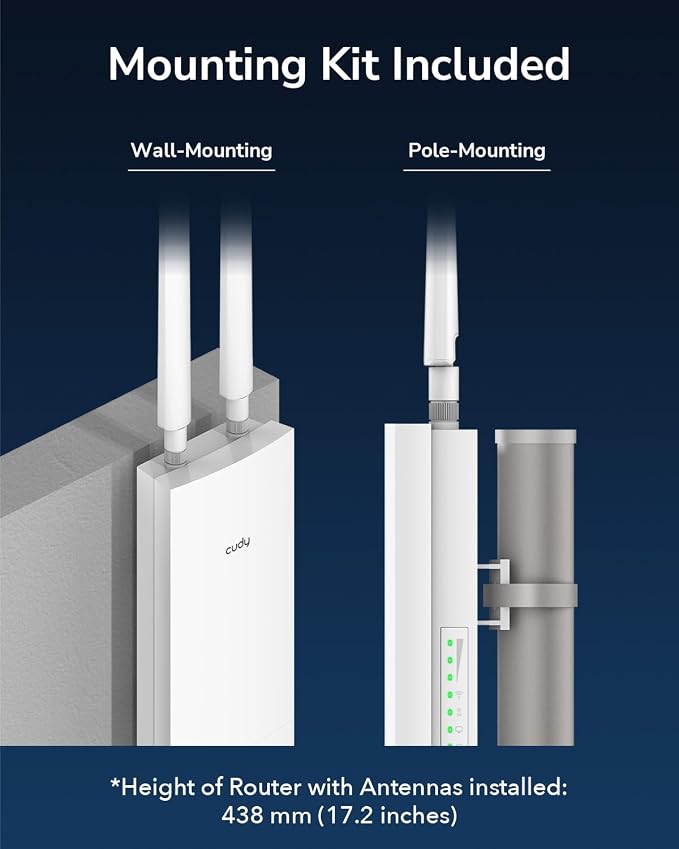 Cudy AC1200 Wireless Access Point, Outdoor WiFi Extender, IP65 Water Proof - Image 6