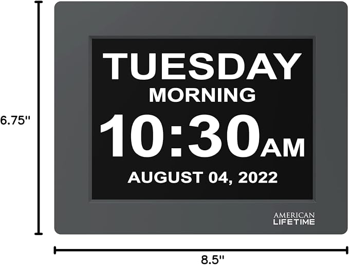 American Lifetime 【New 2024】 Dementia Clock Large Digital Clock - Image 8