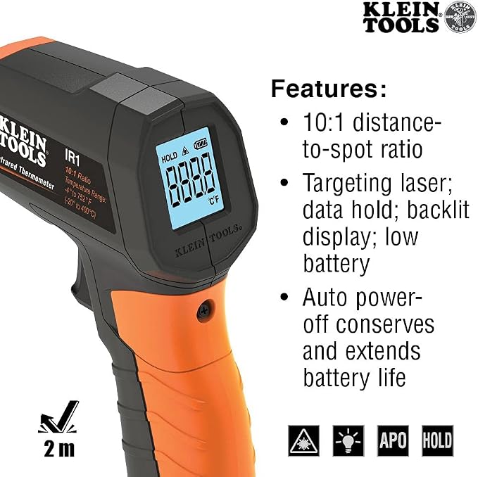 Klein Tools ET110 CO Meter, Carbon Monoxide Tester and Detector - Image 7