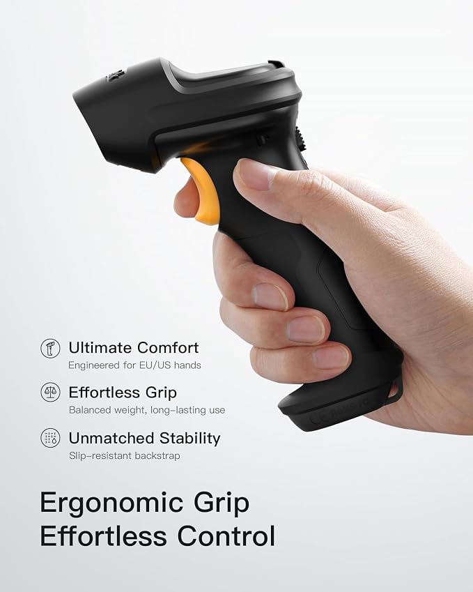 Inateck Barcode Scanner, Wireless Scanner, 1 Charge 180 Days Standby, 35M Range - Image 5