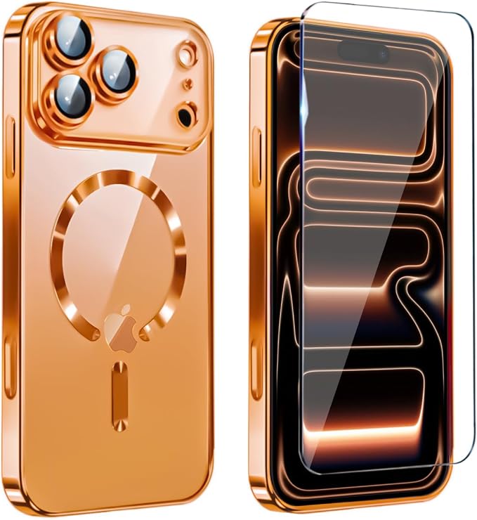 Magnetic Glossy Case for iPhone 17 Pro, iPhone 17Pro Phone Case Slim Clear by Unknown
