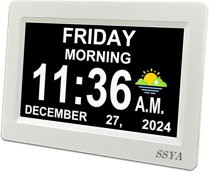 SSYA Digital Calendar Alarm Clock by SSYA