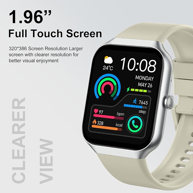 Jugeman Smart Watches for Women, 1.96" HD New Smartwatch - Image 3