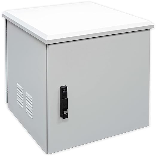 Electriduct 12U Outdoor Cabinet 18 Inch Depth IP55 Weather Resistant Enclosure by Electriduct